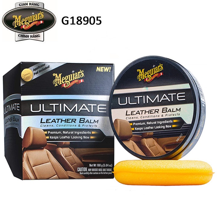 Meguiar's Dưỡng da nội thất ô tô dòng Ultimate - Leather Balm - G18905, 180 g