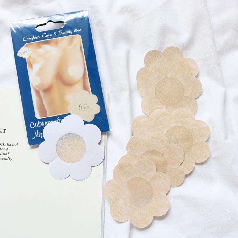 10 Mếng Dán Nhũ Hoa Giấy hình hoa - Dán Ti Giấy Dùng 1 Lần ( túi 10 miếng )