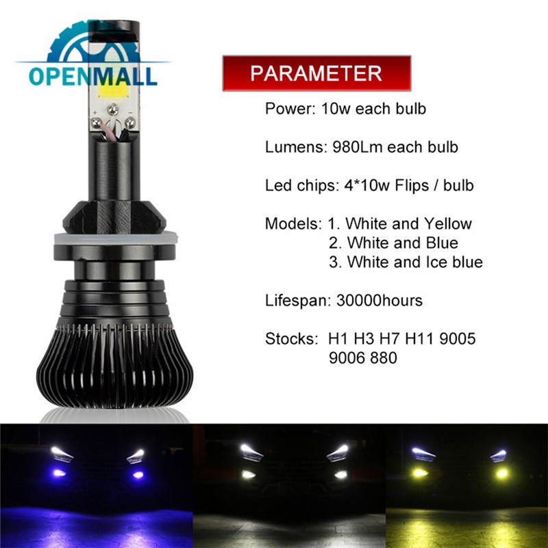 Đèn LED sương mù thay thế 9005 / H11 / H3 / 880 / H1 12V cho xe hơi chất lượng cao