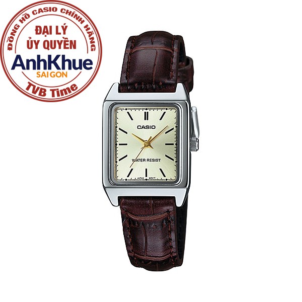 Đồng hồ nữ dây da Casio chính hãng Anh Khuê LTP-V007L-9EUDF