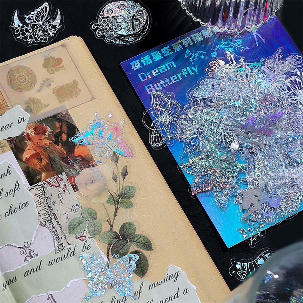 PEWANY Sticker Dán Trang Trí Sổ Tay Hình Ngôi Sao Nhiều Màu Sắc