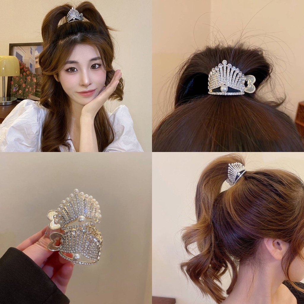 Kẹp TóC HìNh Vương MiệN BằNg Kim LoạI ThờI Trang Cho Nữ