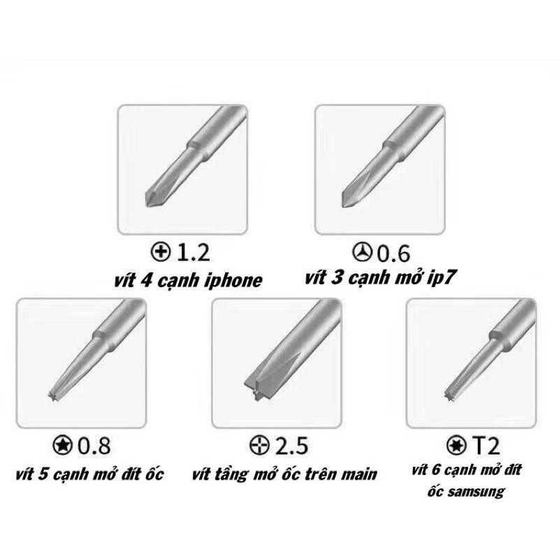 Tô vít chuyên dụng tháo lắp điện thoại JCONLINE JC-675