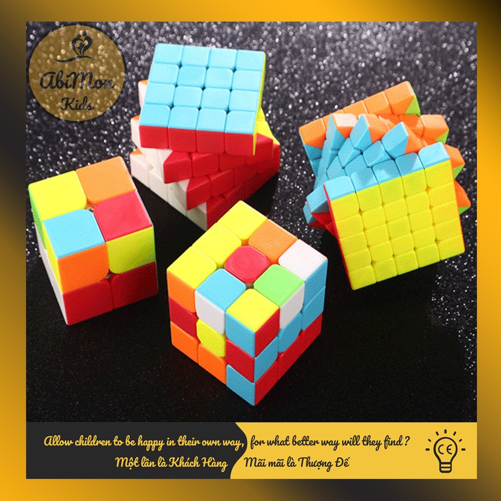 Bộ Rubik 3x3 Lập Phương (QY SpeedCube) ☘️ Montessori cao cấp ✨ (Đồ chơi Gỗ - Đồ chơi Giáo Dục - An toàn - Thông minh)