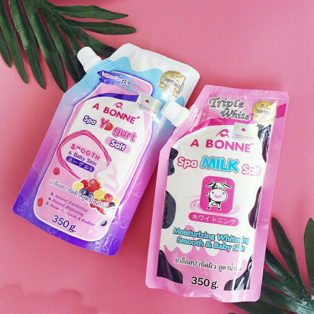 Muối tắm ABonne Thái Lan Tẩy tế bào chết làm trắng mịn da (có vòi nắp) - Gói 350gr