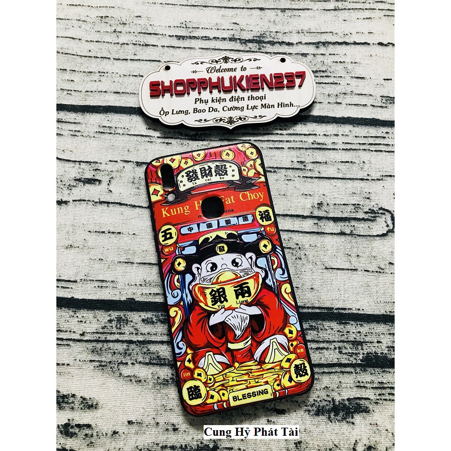 [Freeship toàn quốc từ 50k] ỐP TẾT VIVO V9 ỐP DẺO THẦN TÀI GÕ CỬA TẤN TÀI TẤN LỘC