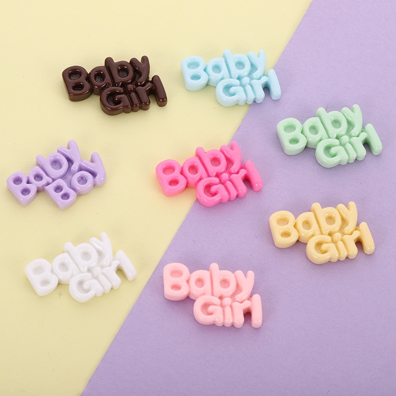 Bộ 10 phụ kiện trang trí kiểu chữ Baby Girl dễ thương tiện dụng