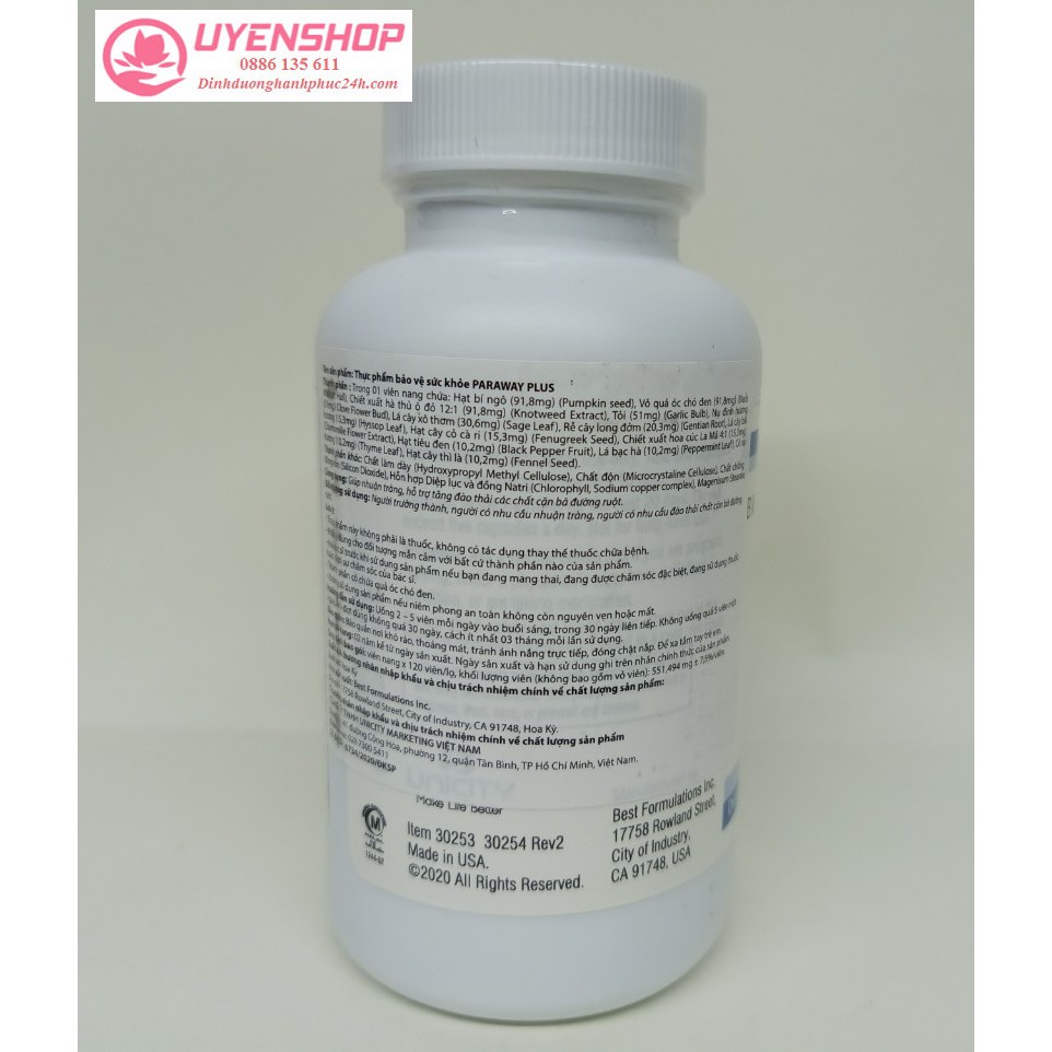 [Bảng giá và 01 Lọ Paraway] - paraway Plus | BigBuy360 - bigbuy360.vn