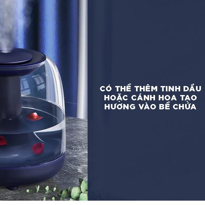 Máy phun sương kiêm đèn ngủ Remax RTA500, Khuếch tán tinh dầu, Dưỡng ẩm sâu, Cho phòng ngủ thơm tho, mát dịu