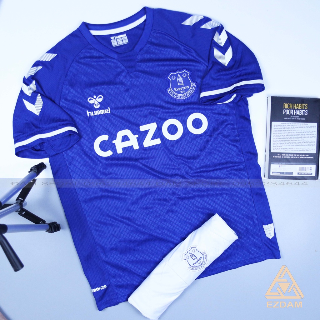 Áo Bóng Đá Everton Xanh Dương Ngắn Tay Sân Nhà 20/21 - Áo Đá Banh Hàng Thái Đẹp