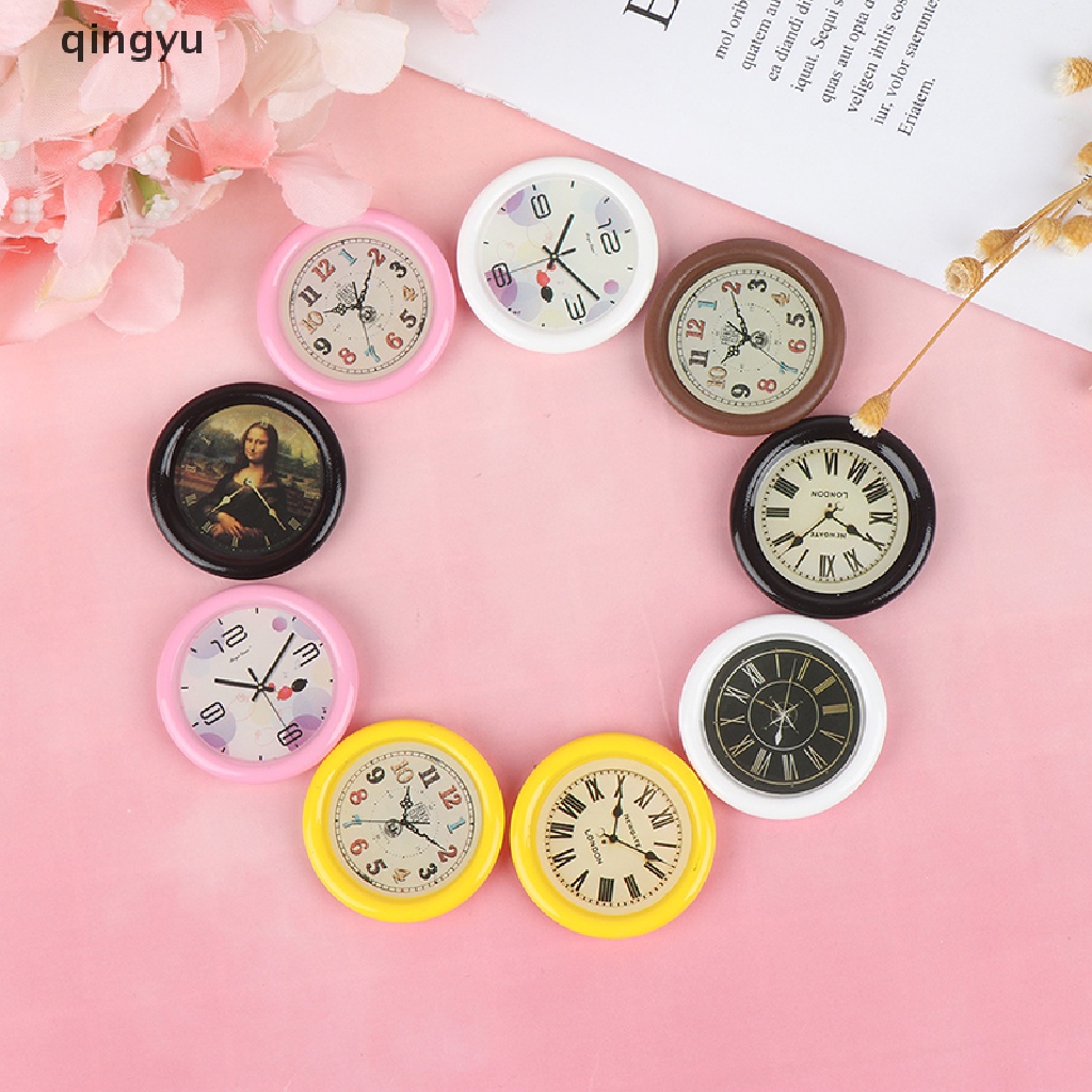 Đồng Hồ Treo Tường Bằng Nhựa Resin Tỉ Lệ 1: 12 Trang Trí Nhà Búp Bê