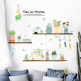 Decal dán tường chậu cây MS-99