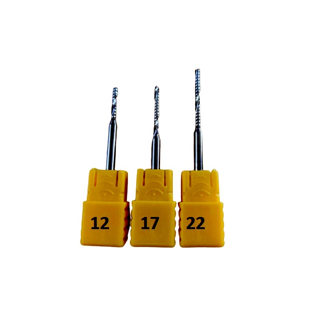 Mũi Dao Cắt Quảng Cáo CNC 3mm Lưỡi 2mm , mũi xoắn 1 me, Chuyên dùng để phay,  cắt gỗ, nhựa