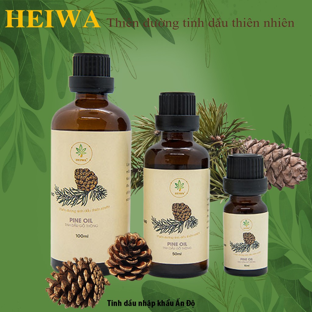 [CHAI LỚN]Tinh dầu Xông phòng Gỗ Thông 50ML thương hiệu HEIWA nhập khẩu Ấn Độ có kiểm định