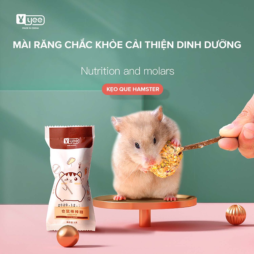 Kẹo ngũ cốc sấy lạnh YEE thơm ngon cho Hamster, sóc, sóc bay úc, sóc bắc mỹ, nhím...