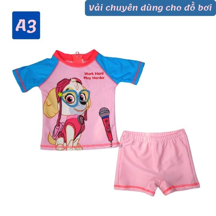 Đồ bơi cho bé trai -gái hình chó cứu hộ 10-39kg - độ co giãn cực tốt- Tomchuakids