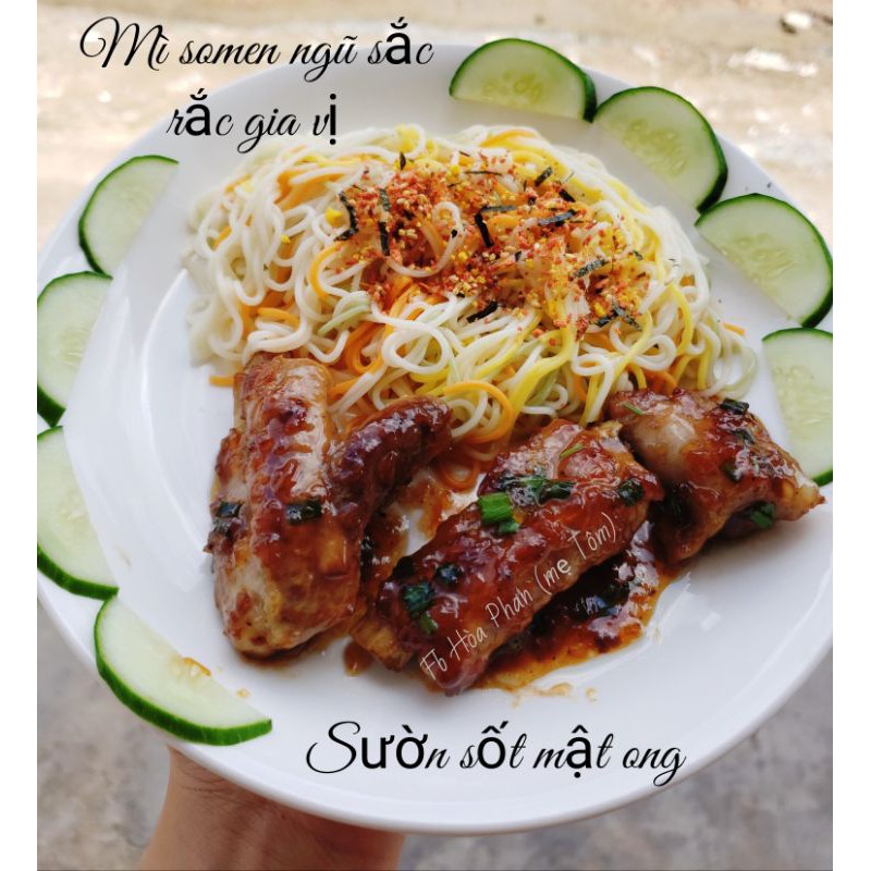 Mì somen rau củ ngũ sắc Nhật 320g - 1 bó lẻ 80g cho bé ăn dặm