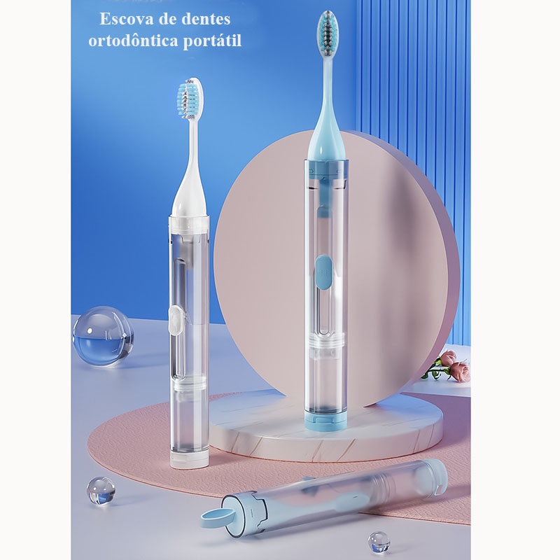 1 Túi Đựng Bàn Chải Đánh Răng Mềm Có Thể Tháo Rời Chỉnh Hình Đặc Biệt Cho Đi Du Lịch