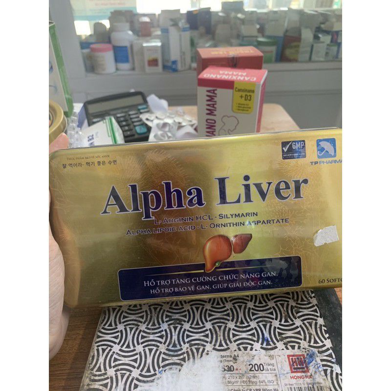 Alpha Live viên uống giải độc gan ,hạ men gan