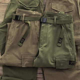 Quần khaki TF1 ống rộng đứng dày dặn nhiều túi phong cách quân đội Âu-Mỹ cổ điển cho nam