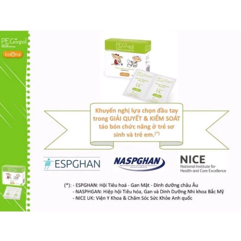 BUONA PEGINPOL giúp bé nhuận tràng , hết táo bón - nhập khẩu chính hãng