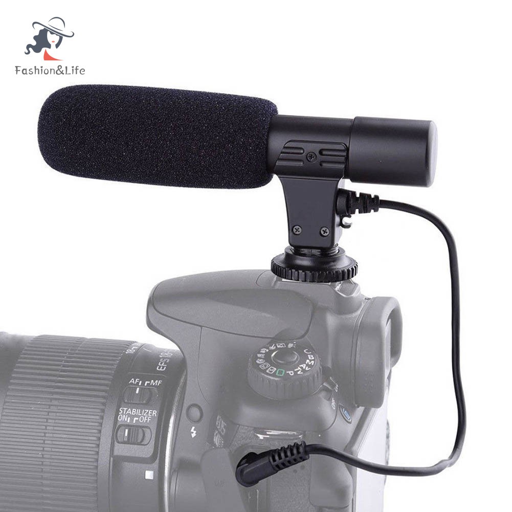 Mic Tcxl. 3.5mm Cho Máy Ảnh Canon Nikon Dslr Camera Dv