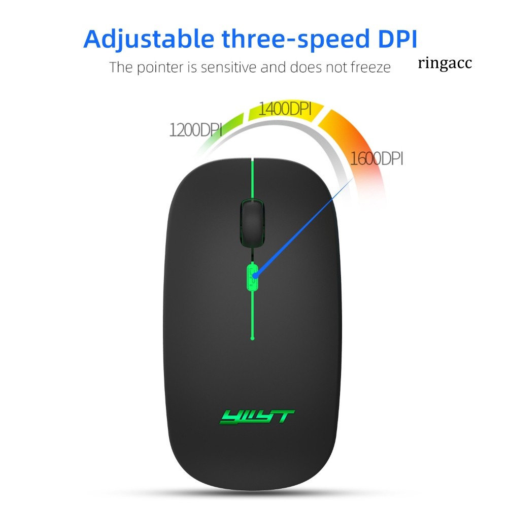 Chuột gaming không dây RCC_G852 Bluetooth 5.1 2.4G sạc pin cho laptop