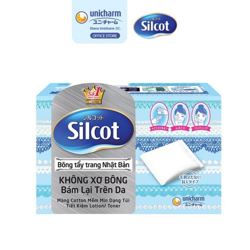 Hộp bông tẩy trang Silcot 82 miếng