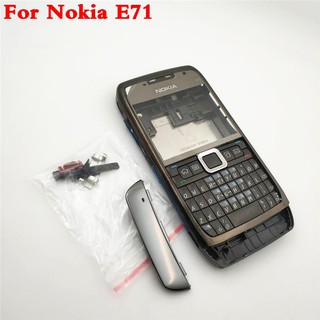Khuôn vỏ điện thoại toàn diện kèm phím bấm tiếng Anh cho Nokia E71