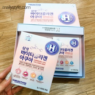 Collagen Xanh Aqua Samsung Vita Collagen Aqua Tái tạo- Phục Hồi Làn Da