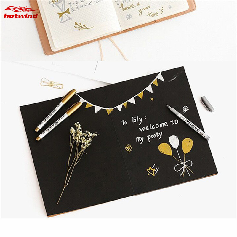HW Bút Đánh Dấu Màu Bạc / Vàng
