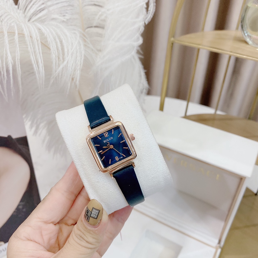 Đồng Hồ Đeo Tay Nữ Bolun, Đồng Hồ Nữ Thời Trang Dây Da Mặt Tròn Mặt Vuông Nhiều Màu Sắc | BigBuy360 - bigbuy360.vn