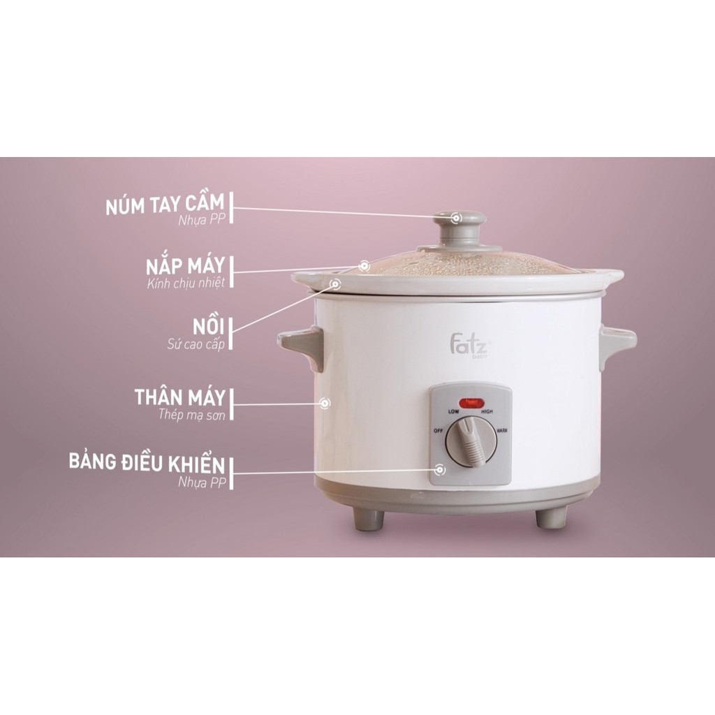 Nồi Nấu Chậm Fatz Baby FB9015MH 1.5l