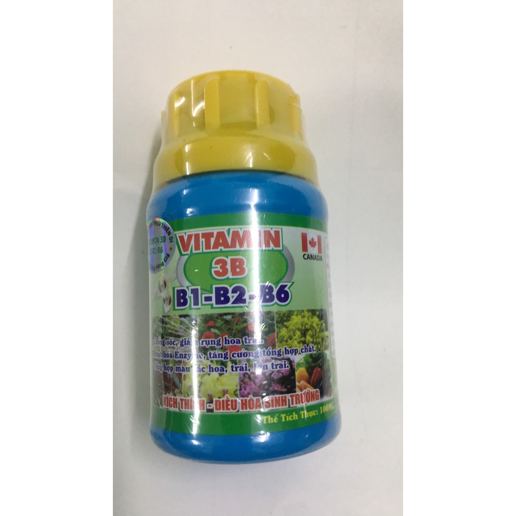 Phân bón lá vitamin 3B có chứa B1 B2 B6 lọ 100ml chăm sóc hoa lan cây cảnh
