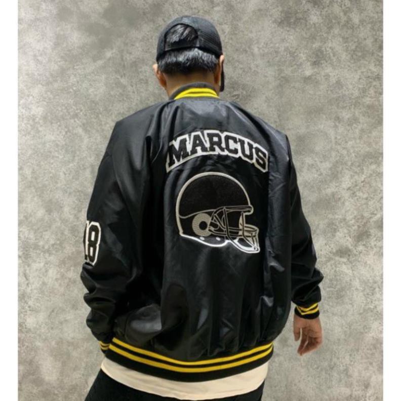 Áo khoác Bomber dù MC MARCUS form rộng 2 lớp nam nữ Unisex đẳng cấp việt