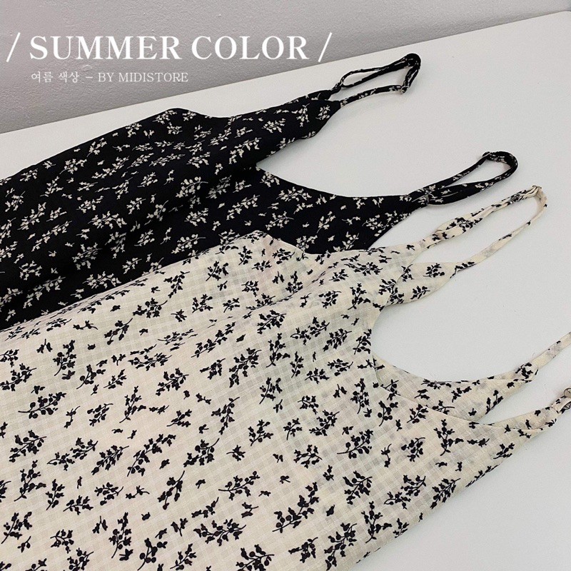 Váy 2 dây cành lựu