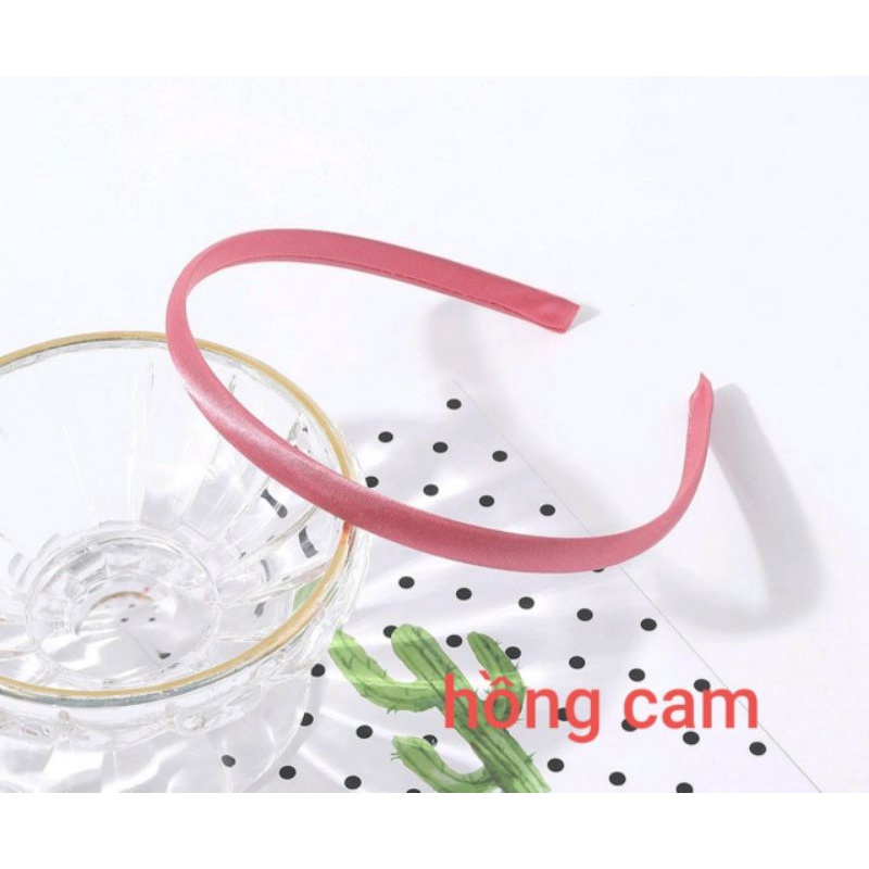 Cài tóc bọc vải satin nhiều màu