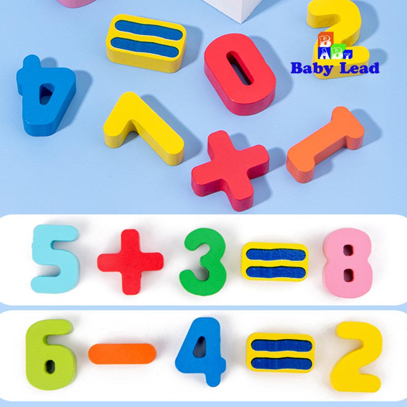 Bảng xếp hình chữ cái BayBy Lead bộ ghép chữ cái,số, hình nhân vật, xe ô tô, các loại hoa quả bằng gỗ cho bé