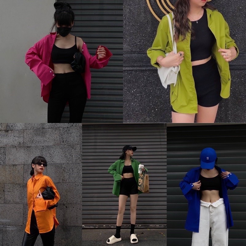 Áo sơ mi hot trend nhiều màu - Mã A001