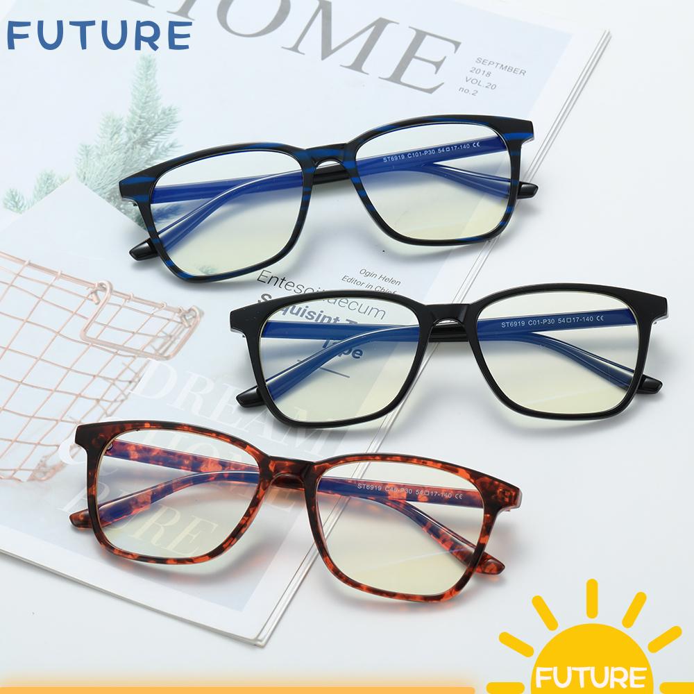 🎈FUTURE🎈 Vision Care Computer Glasses Lightweight Unisex Glasses Blue Light Blocking Cut UV400 with Spring Hinges Retro Frame Nerd Reading...