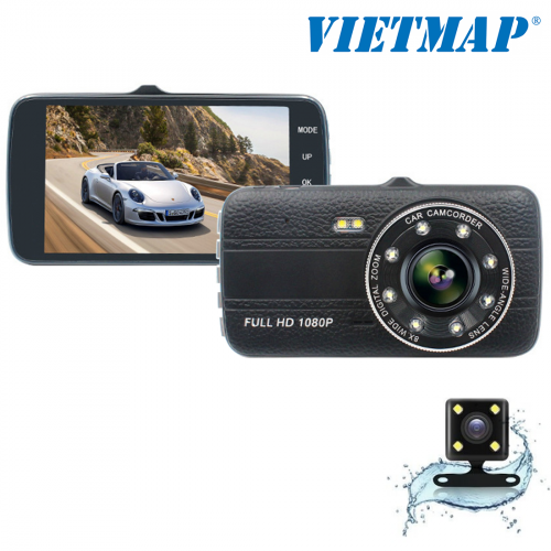 CAMERA HÀNH TRÌNH VIET MAPS X004 Plus -Camera Trước và Sau- Sử Dụng Tiếng Việt Dễ Sử Dụng , Công Nghệ Full Hd1080 | BigBuy360 - bigbuy360.vn