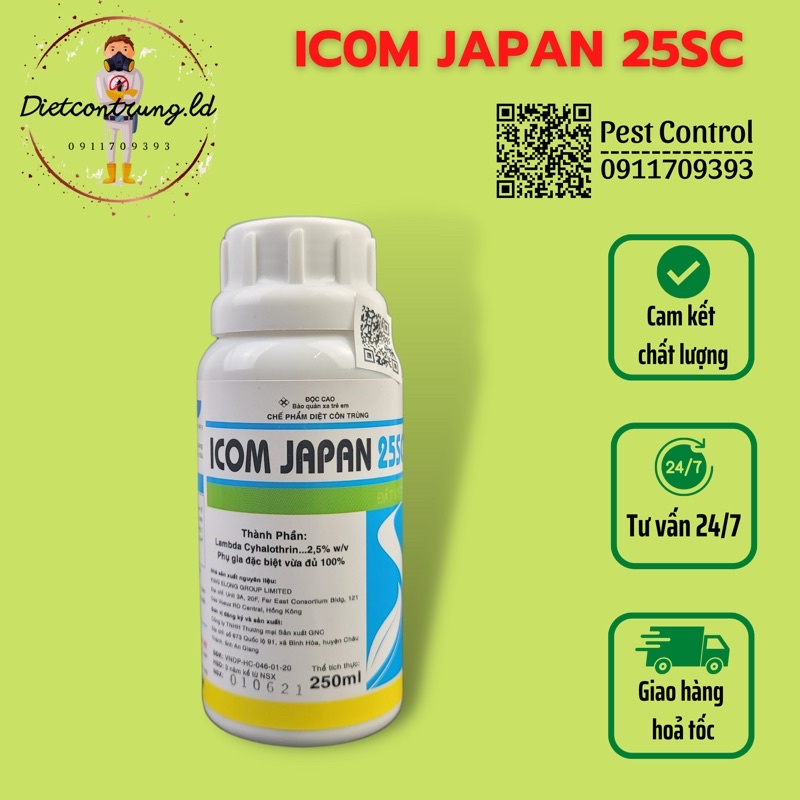 ICOM JAPAN 25SC (250ml) chế phẩm diệt côn trùng