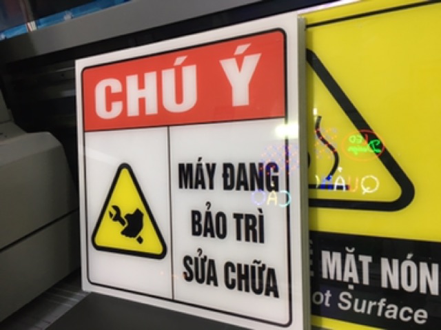 Biển báo cấm lửa, cấm hút thuốc in UV