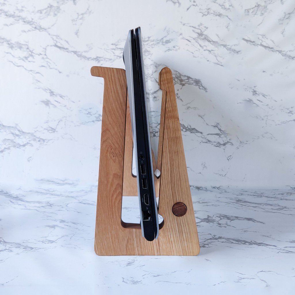 KỆ/GIÁ ĐỠ CHO LAPTOP/MACBOOK 2 TẦNG ĐA NĂNG TỪ GỖ DECOR TỰ NHIÊN (LOẠI CAO) | BigBuy360 - bigbuy360.vn