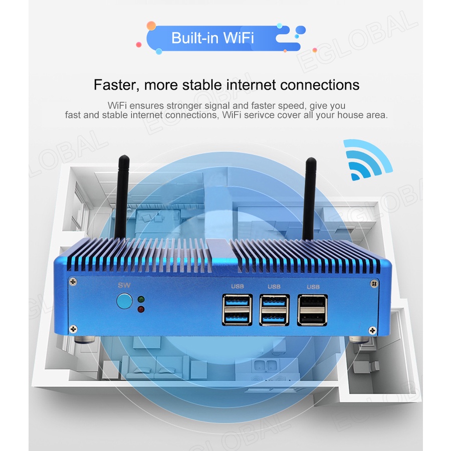 Máy tính EGLOBAL M3 Mini Intel Core i3 7020U | BigBuy360 - bigbuy360.vn