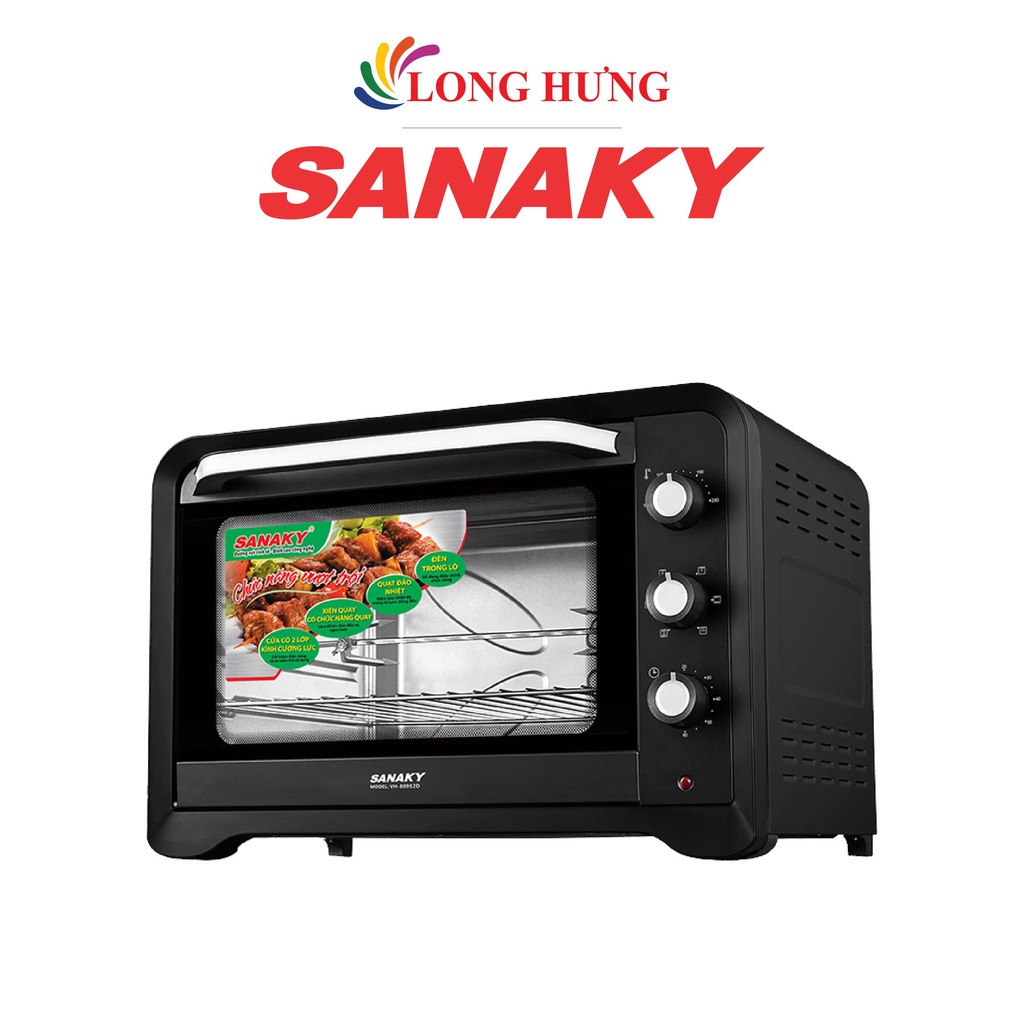 [Mã ELHADEV giảm 4% đơn 300K] Lò nướng Sanaky 80 lít VH-809 - Hàng chính hãng