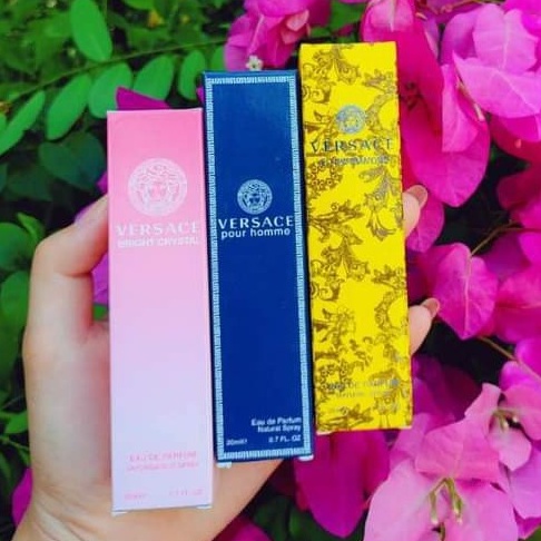 Combo 3 chai nước hoa versace hồng vàng xanh mini 20ml dạng xịt