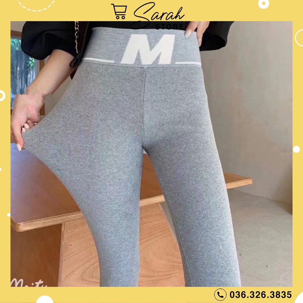 Quần Nữ Dài Chất Đẹp Mùa Thu Đông, Quần Legging Chữ M Mẫu Mới