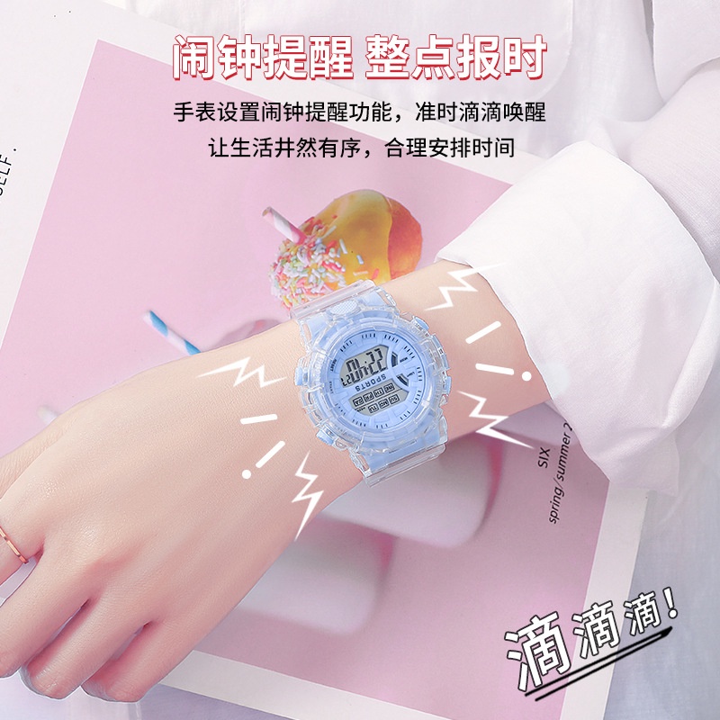 Đồng Hồ Điện Tử Thể Thao Chống Nước In Hình Kỳ Lân Dễ Thương Thời Trang Mùa Hè Cho Học Sinh Tiểu Học / Bé Gái