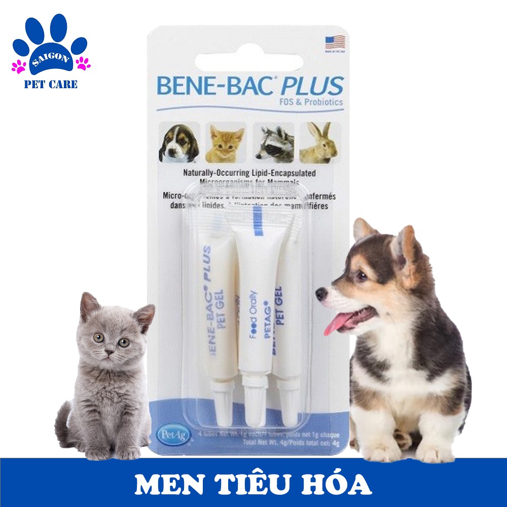 Men tiêu hóa đặc hiệu Bene-Bac Plus Pet Gel cho chó mèo
